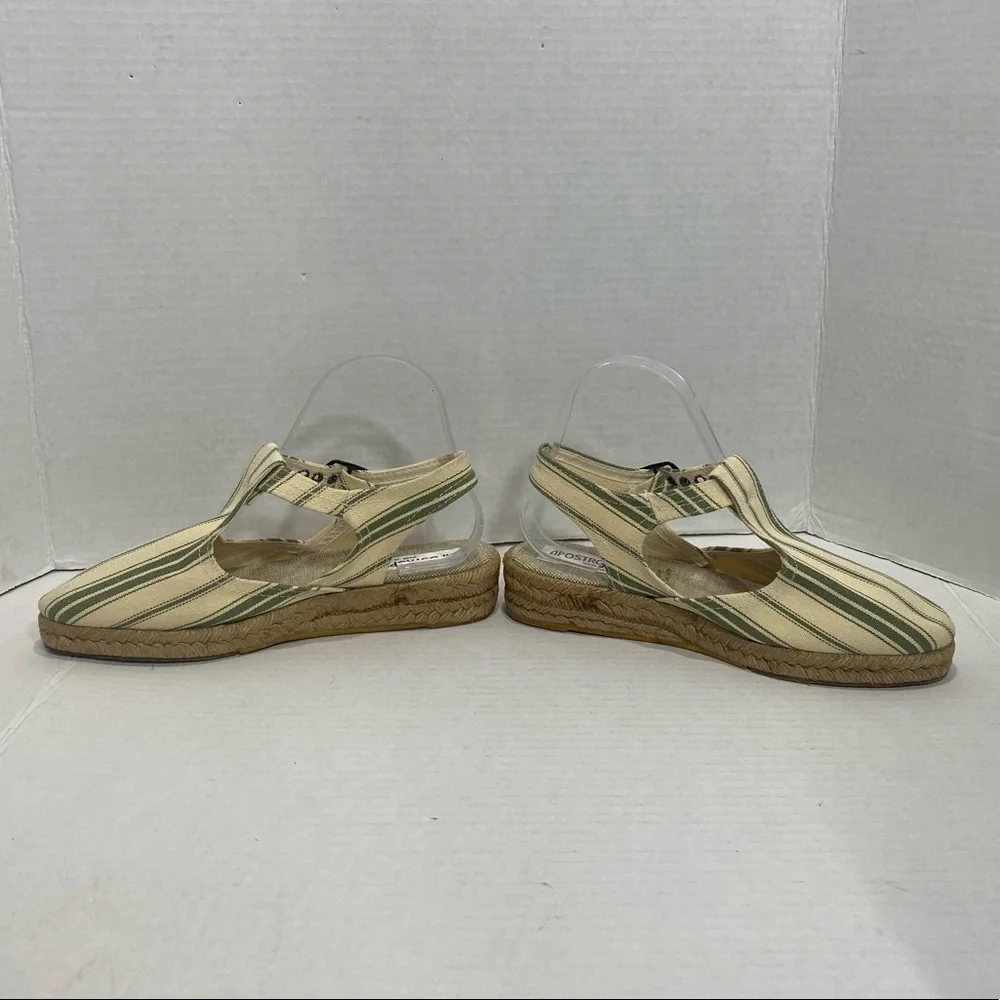Apostrophe || Woman’s striped espadrilles size 7